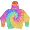 Custom Unisex Tie-Dyed Full-Zip Hooded Sweatshirt Eternity