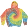 Custom Unisex Tie-Dyed Full-Zip Hooded Sweatshirt Mykonos