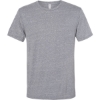 Custom Unisex Snow Heather Jersey T-Shirt Charcoal