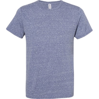 Custom Unisex Snow Heather Jersey T-Shirt Denim