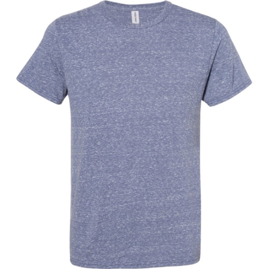 Custom Unisex Snow Heather Jersey T-Shirt Denim
