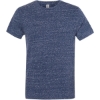 Custom Unisex Snow Heather Jersey T-Shirt Navy