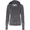 Custom Womens Zen Fleece Hooded Sweatshirt Dark Smoke