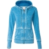 Custom Womens Zen Fleece Full-Zip Hooded Sweatshirt Oceanberry