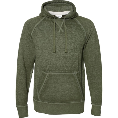 Custom Mens Vintage Zen Fleece Hooded Sweatshirt Twisted Olive