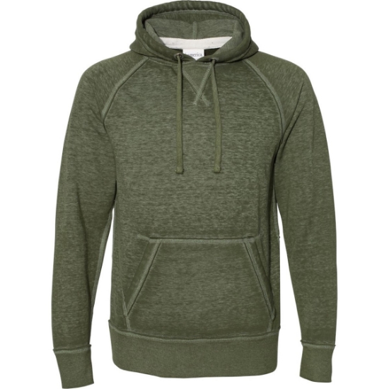 Custom Mens Vintage Zen Fleece Hooded Sweatshirt Twisted Olive