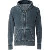 Custom Mens Vintage Zen Fleece Full-Zip Hooded Sweatshirt Vintage Navy