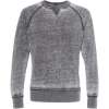 Custom Mens Vintage Zen Fleece Crewneck Sweatshirt Dark Smoke