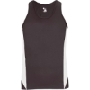Custom Womens Stride Singlet Graphite/ White