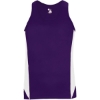 Custom Womens Stride Singlet Purple/ White