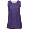 Custom Womens Pro Mesh Reversible Tank Top Purple/ White