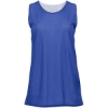 Custom Womens Pro Mesh Reversible Tank Top Royal/ White