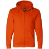 Custom Unisex USA-Made Full-Zip Hooded Sweatshirt Bright Orange