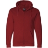 Custom Unisex USA-Made Full-Zip Hooded Sweatshirt Cardinal