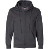 Custom Unisex USA-Made Full-Zip Hooded Sweatshirt Charcoal Heather