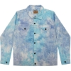 Custom Unisex Tie-Dyed Denim Jacket Lagoon