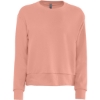 Custom Womens Laguna Sueded Crewneck Sweatshirt Desert Pink