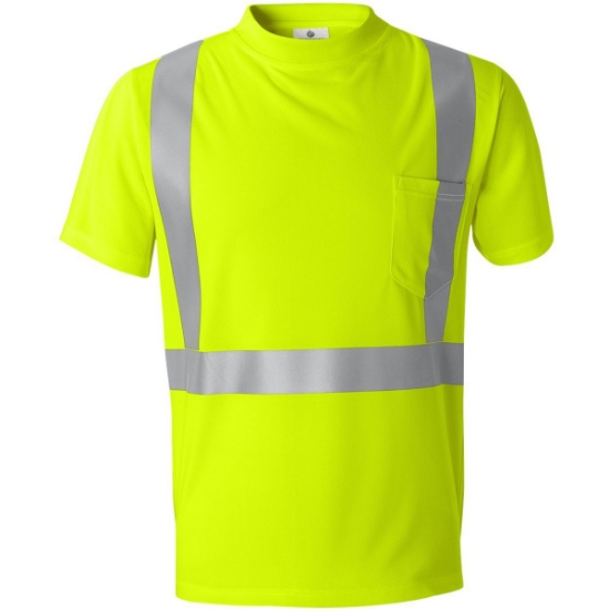 Custom Unisex High-Performance Microfiber T-Shirt Lime