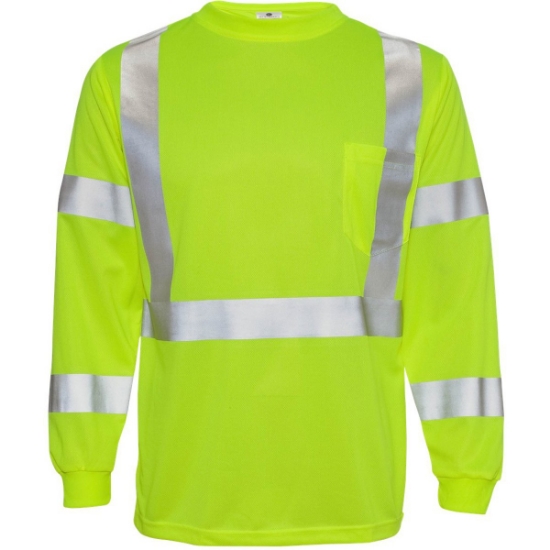 Custom Unisex Long Sleeve Class 3 T-Shirt Lime