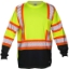 Custom Unisex DOT Class 3 Long Sleeve T-Shirt Lime