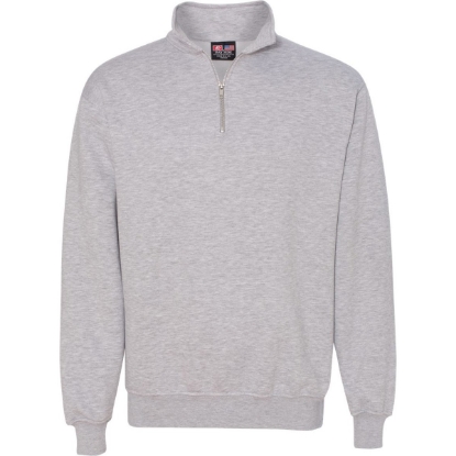 Custom Unisex USA-Made Quarter-Zip Sweatshirt Dark Ash