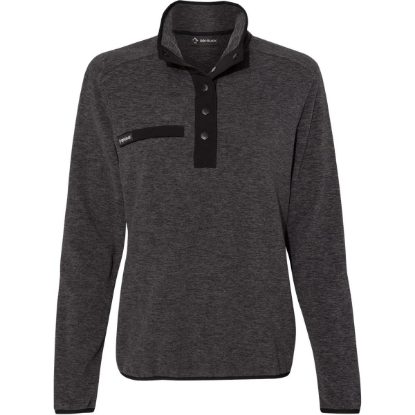 Custom Womens Denali Mountain Fleece Pullover Charcoal