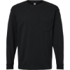 Custom Unisex Super Heavyweight Long Sleeve Pocket Tee Black