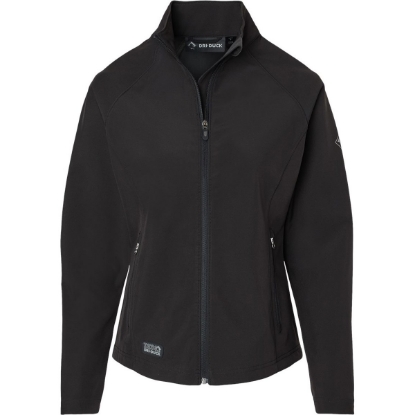 Custom Womens Contour Soft Shell Jacket Black