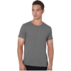 Custom Unisex 50/50 Fine Jersey T-Shirt Heather Charcoal