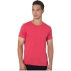 Custom Unisex 50/50 Fine Jersey T-Shirt Heather Red