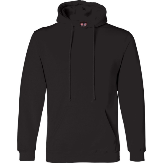 Custom Unisex USA-Made Hooded Sweatshirt Black
