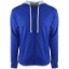 Custom Unisex Laguna Full-Zip Hoodie Sweatshirt Royal/ Heather Grey