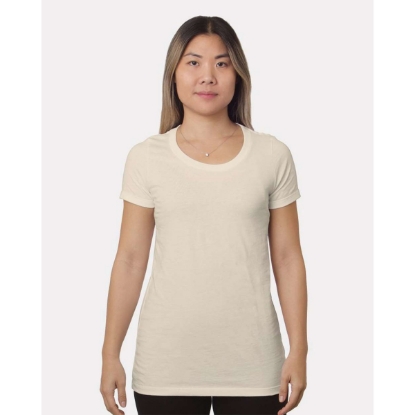 Custom Womens Fine Jersey T-Shirt Cream