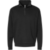 Custom Unisex Fleece Quarter-Zip Pullover Black