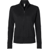 Custom Womens Ultimate365 Textured Full-Zip Jacket Black