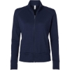 Custom Womens Ultimate365 Textured Full-Zip Jacket Collegiate Navy