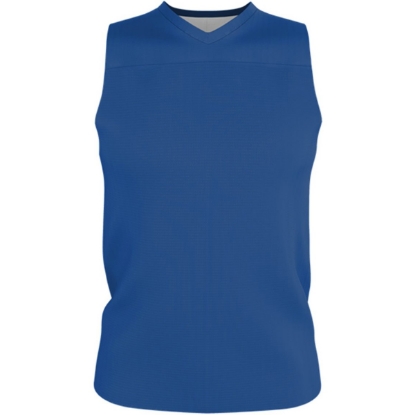 Custom Youth Blank Reversible Game Jersey Royal/ White