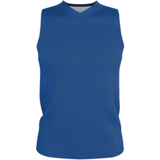 Custom Youth Blank Reversible Game Jersey Royal/ White