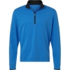 Custom Mens Performance Lightweight Quarter-Zip Pullover Lucid Ray Blue