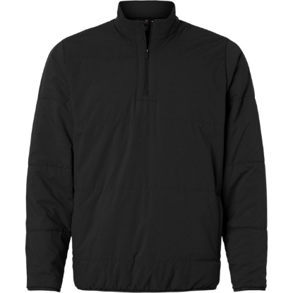 Custom Mens Ultimate365 Arctic Quarter-Zip Jacket Black