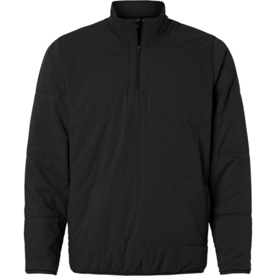 Custom Mens Ultimate365 Arctic Quarter-Zip Jacket Black