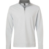 Custom Mens Ultimate365 Classic Quarter-Zip Pullover Clear Grey