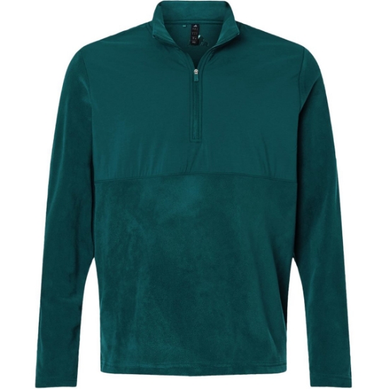 Custom Mens Ultimate365 Cozy Quarter-Zip Pullover Aurora Ivy