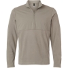 Custom Mens Ultimate365 Cozy Quarter-Zip Pullover Putty Beige