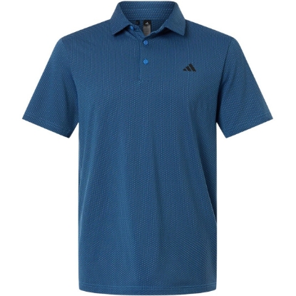Custom Mens Performance Textured Polo Lucid Ray Blue/ Black