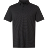 Custom Mens Ultimate365 Pencil Stripe Climacool Polo Carbon/ Black