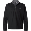 Custom Mens Ultimate365 Wind Quarter-Zip Pullover Black