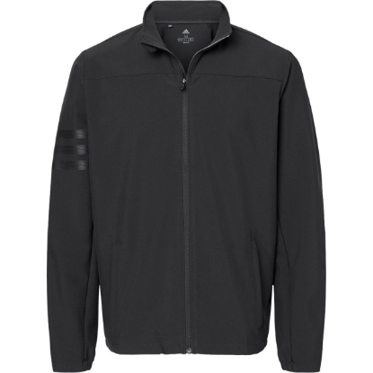Custom Mens Wind Resistant Full-Zip Jacket Black/ Black