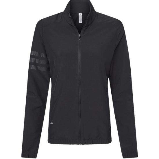 Custom Womens Wind Resistant Full-Zip Jacket Black/ Black