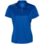 Custom Womens 3-Stripes Shoulder Polo Collegiate Royal/ Grey Three